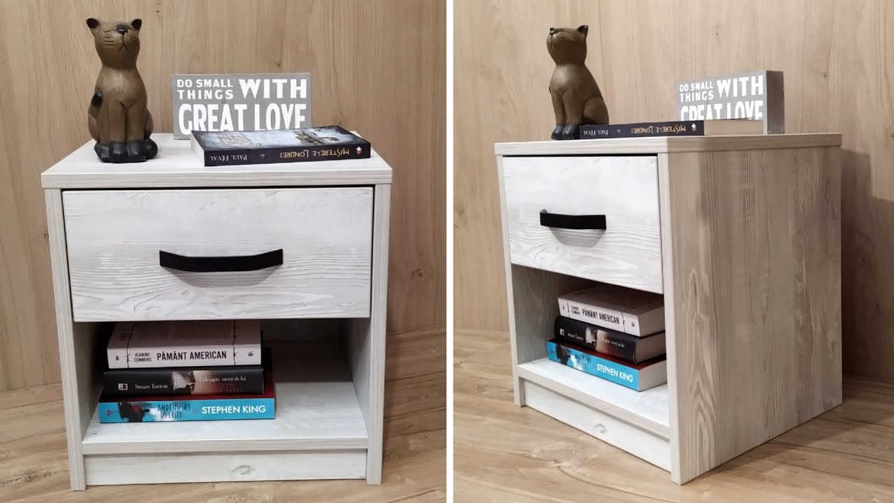 DIY How to Make a Nightstand With Drawer