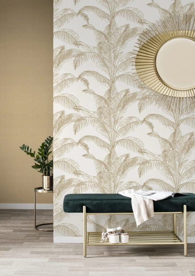 10 decorating tips to relook the entrance without ruining it 3 a graphic wallpaper