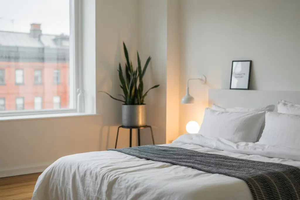 15 ideas for a small double bedroom 9 a white small double bedroom