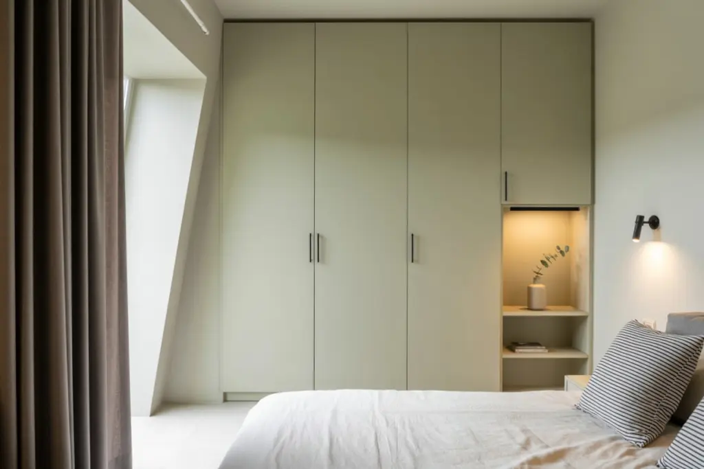bedroom in small apartment 