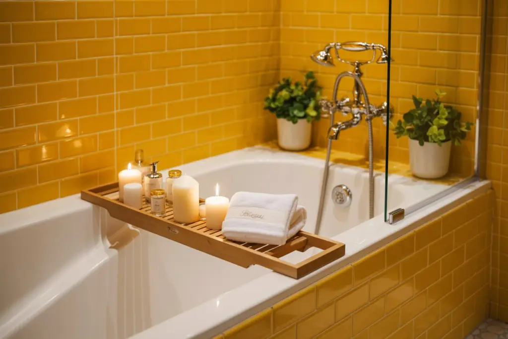 Bathroom design: 15 trendy 2025 colors to adopt 14 Yellow in bathroom design