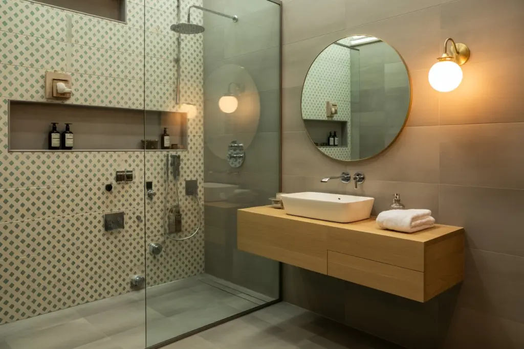 6 tricks to enlarge the bathroom