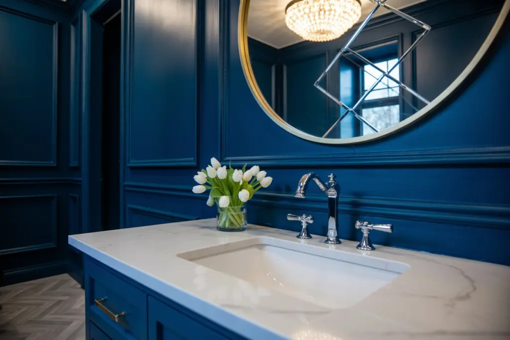 Bathroom design: 15 trendy 2025 colors to adopt 11 blue bathroom