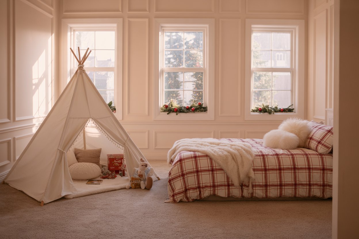 Christmas 2025 :What are the Amazing decorating trends ideas 9 cozy Christmas bedroom interior