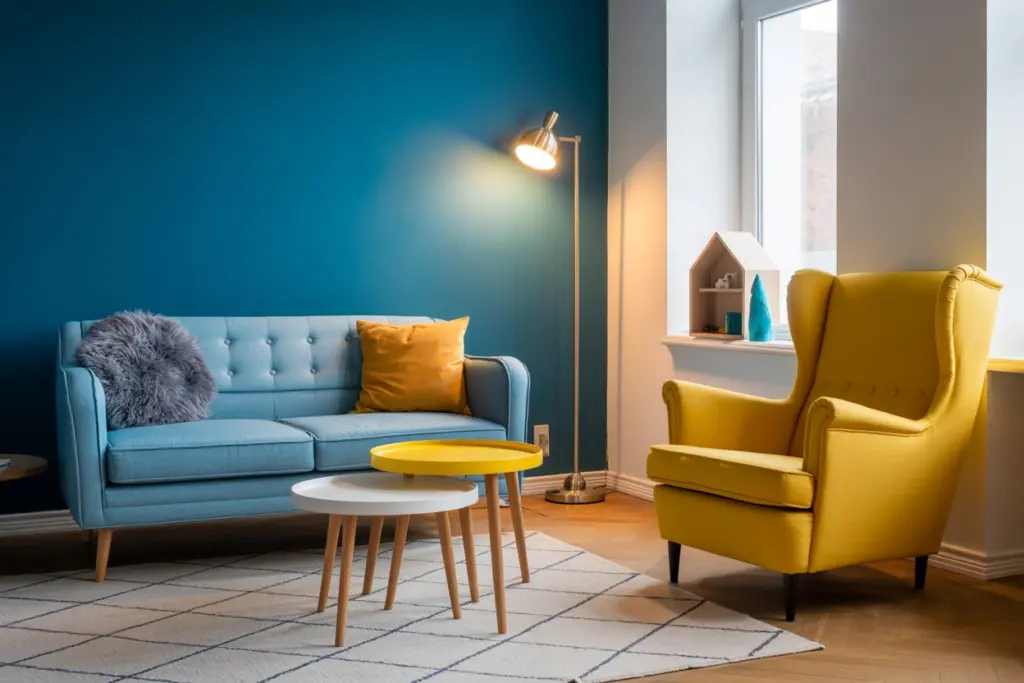 scandinavian style: 8 tips for success it in 2025 4 Colored furniture in scandinavian style