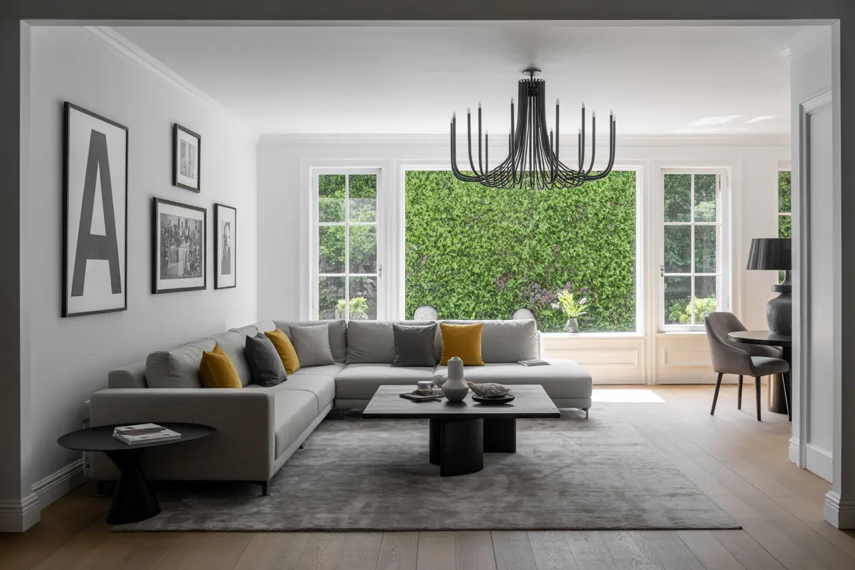 How to design a modern living room in a chic minimalist style