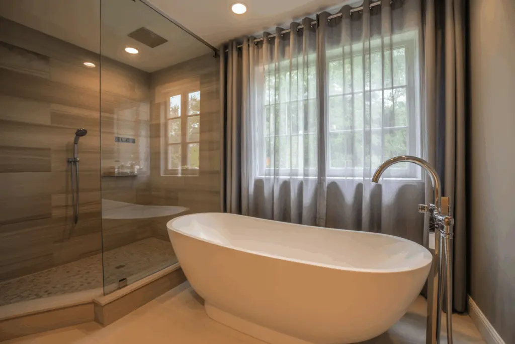 10 interior design styles that every designer should know about 6 transitional interior design style in bathroom