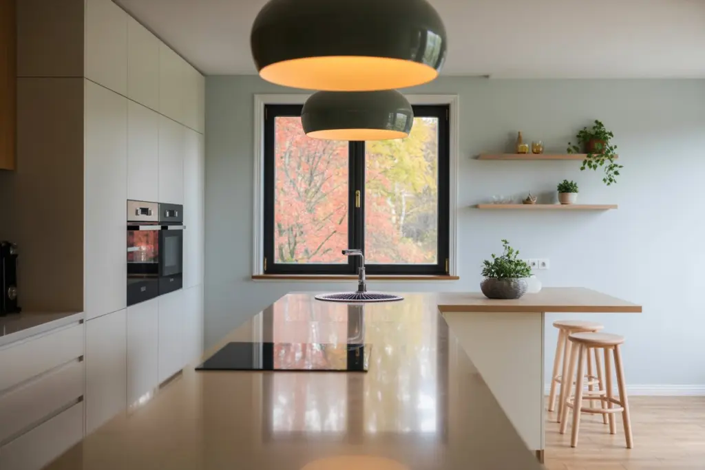 An interior claustra for a design separation