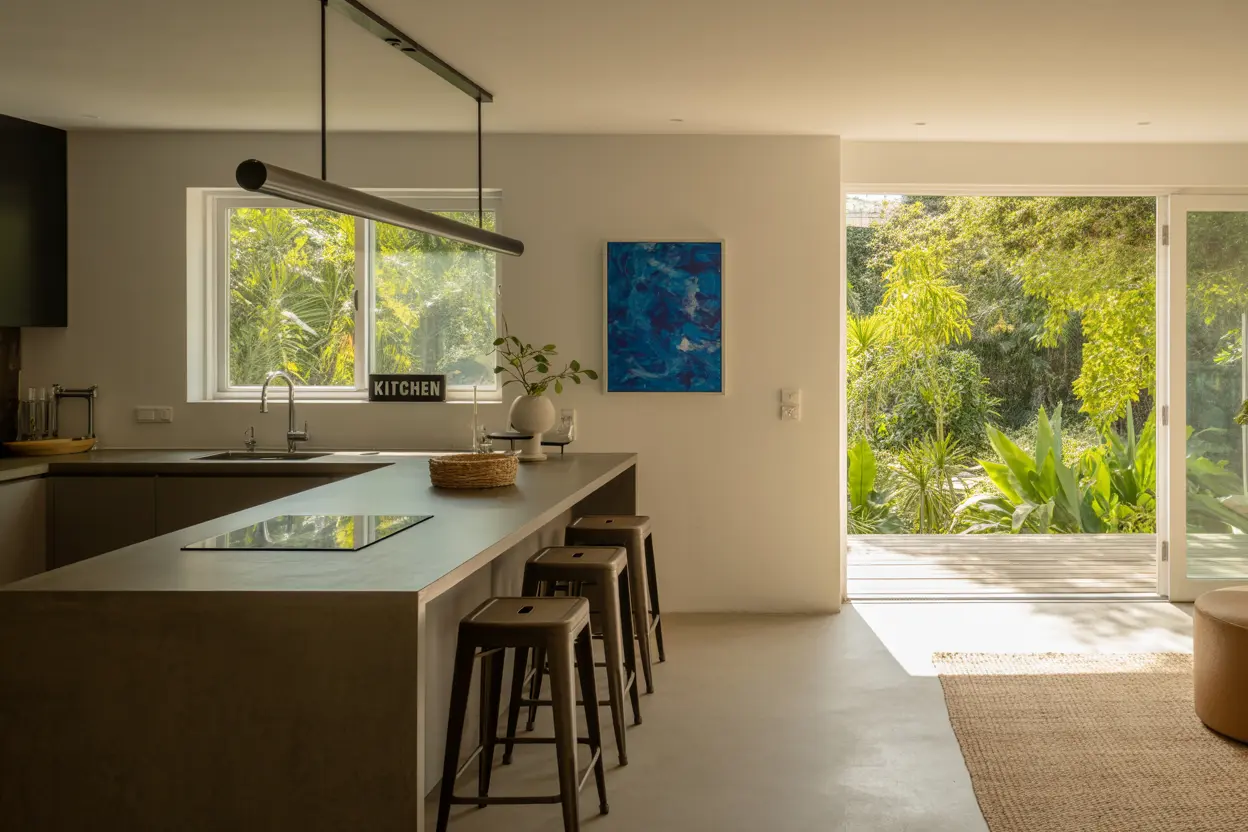 6 ideas to design your open kitchen to living room successfully