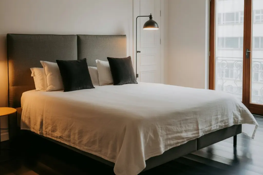 11 tips to design a black and white room successfully 6 A room with a black painted floor
