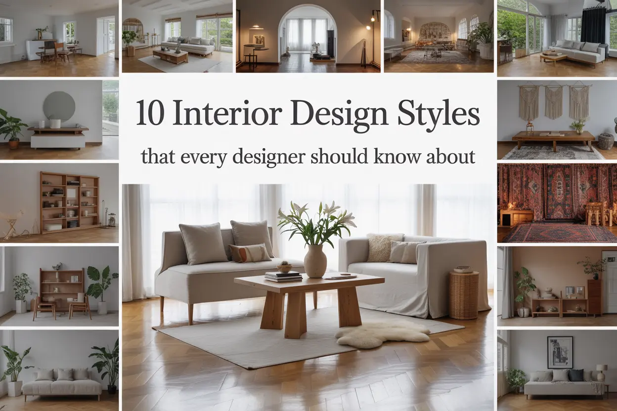 10 interior design styles that every designer should know about