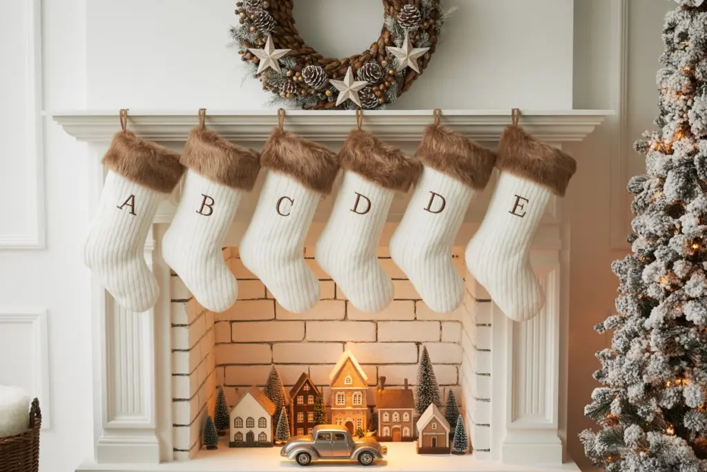 Christmas decorations for Fireplace