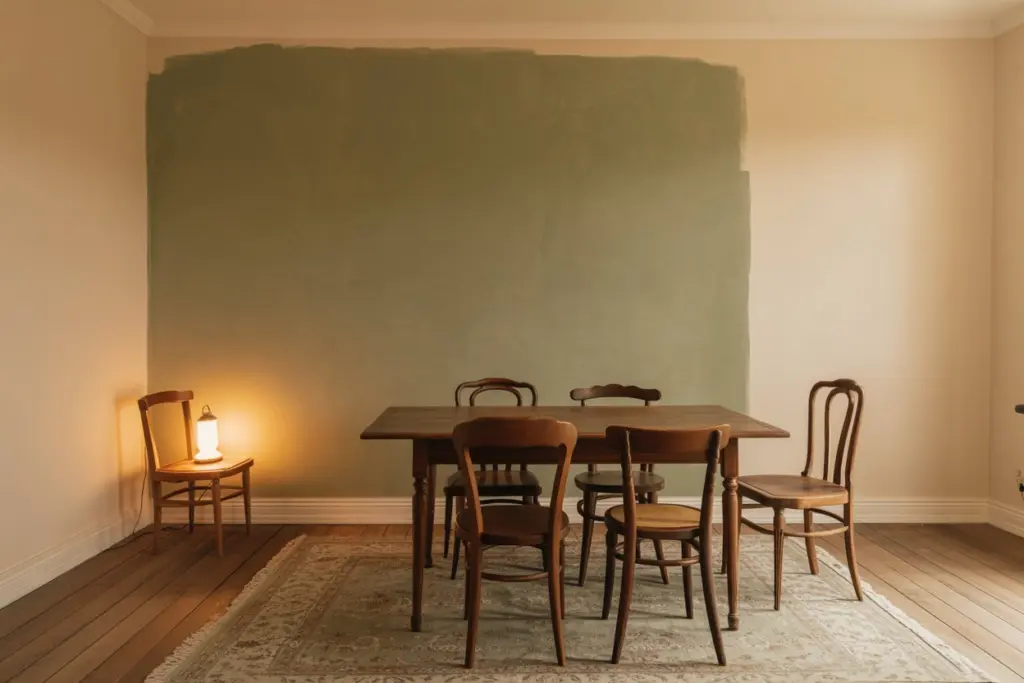 11 Ways to Decorate Your Dining Room When Your Budget is Tight 6 before and after wall paint