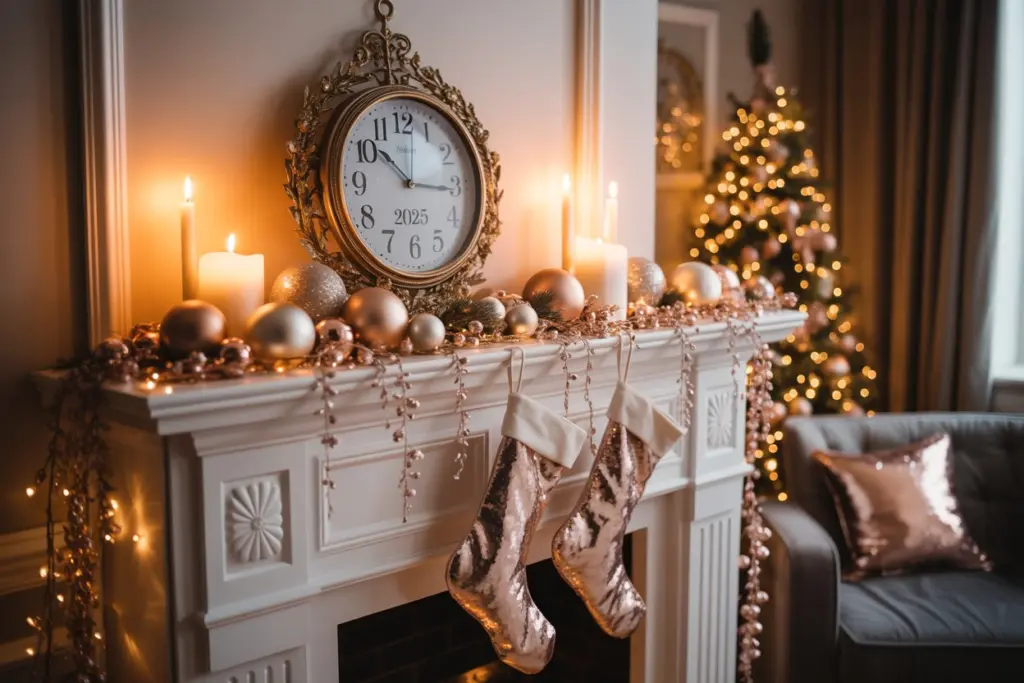 Christmas mantelpiece