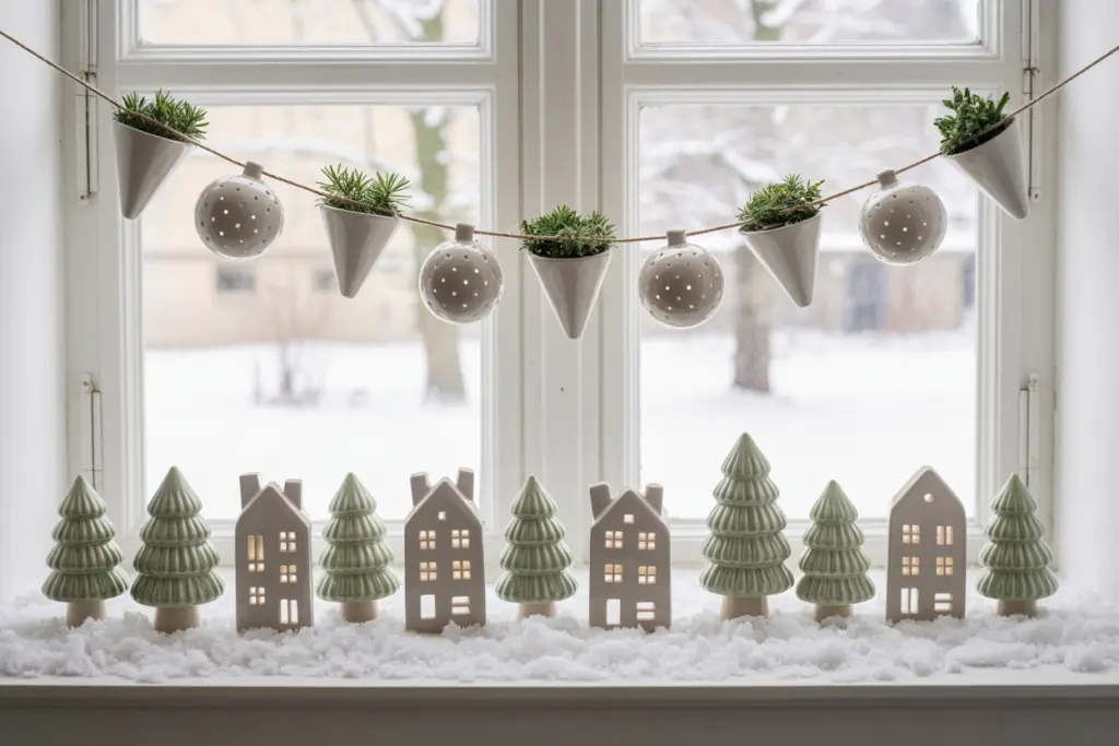 window Christmas decorations 