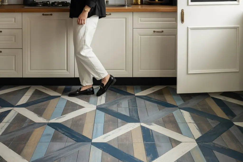 What's the 2025 decoration trend for a fashionable interior? 9 Repainted floors