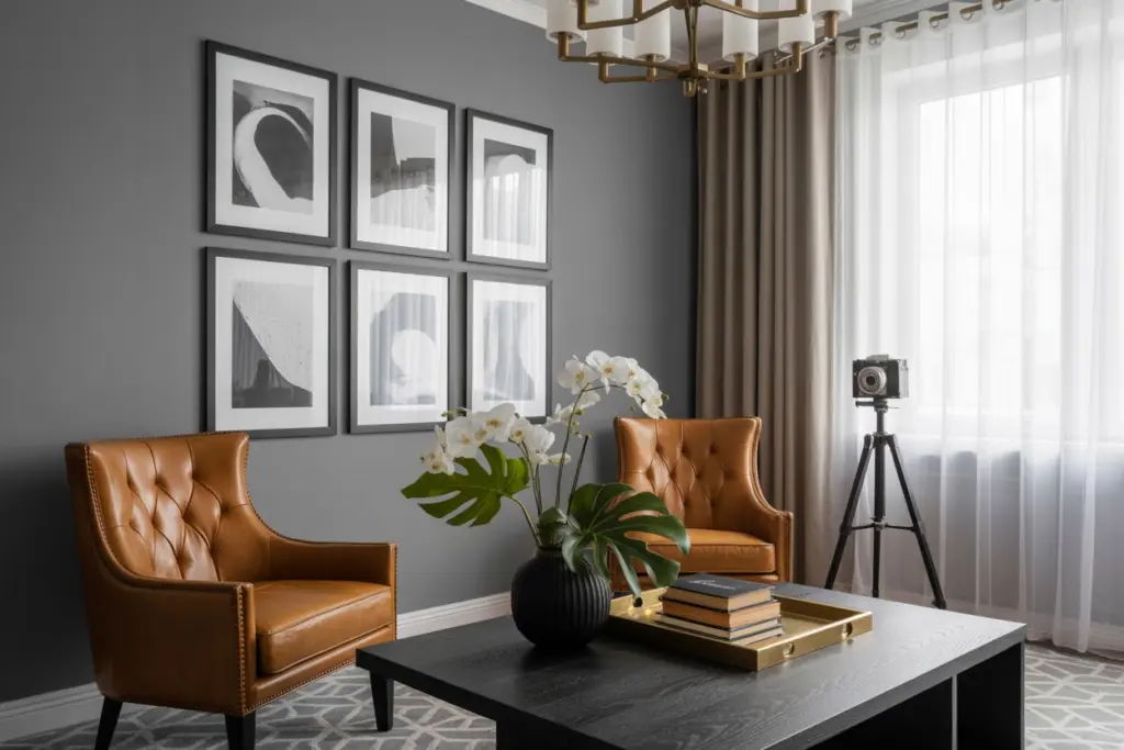 living room for men's interior design