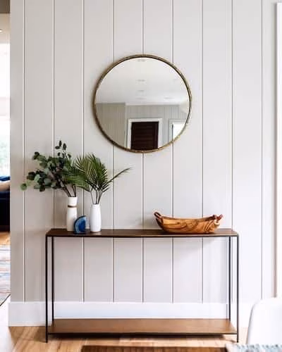 shiplap walls in farmhouse style