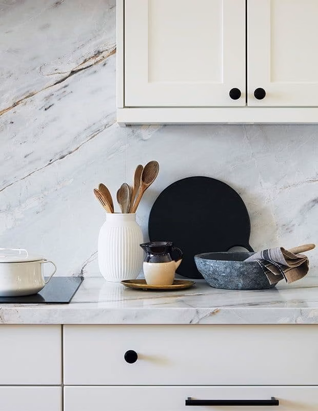 marble backsplash