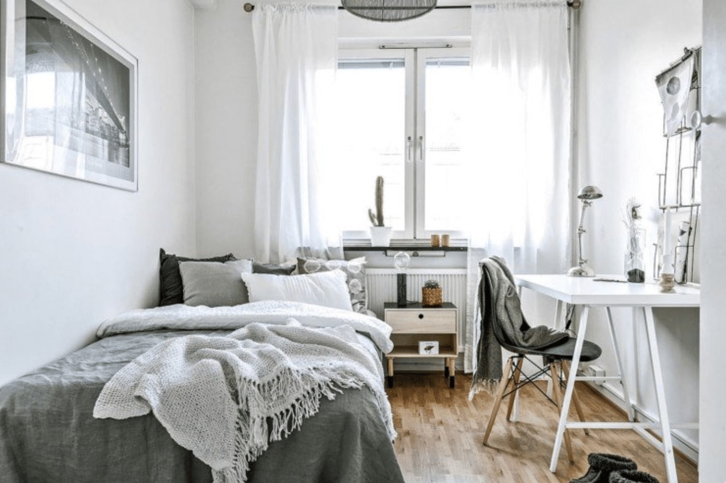 white bedroom