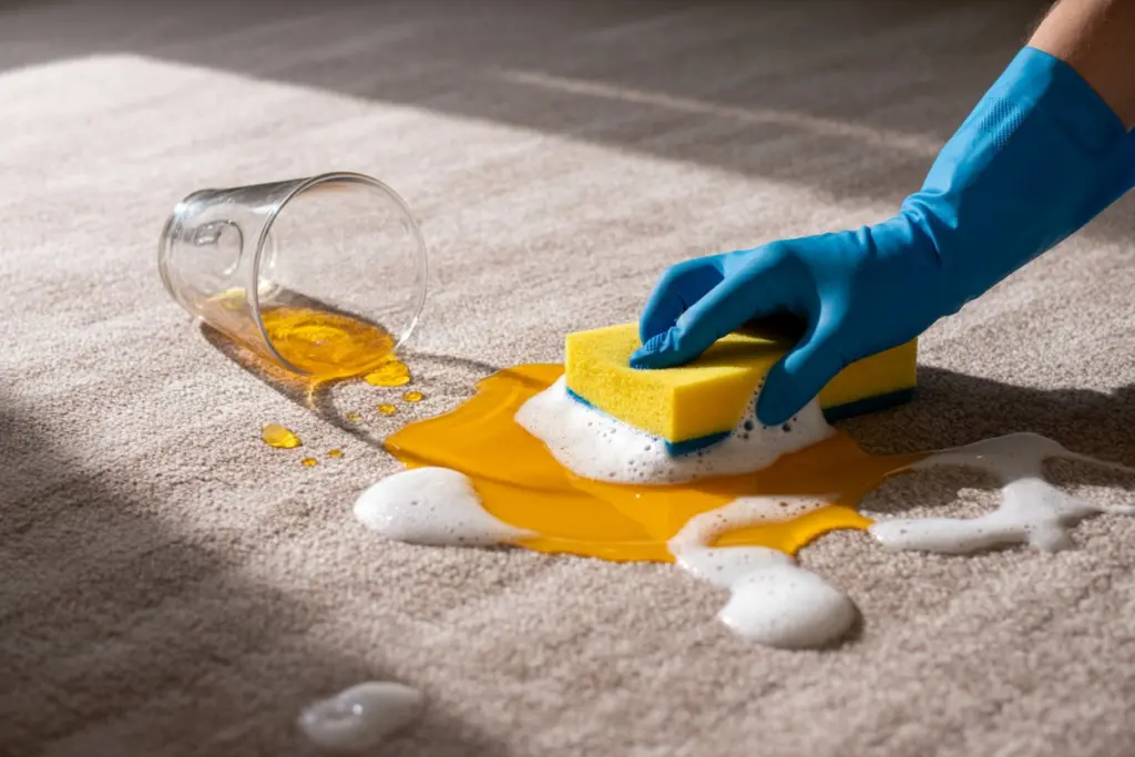 15 tips to clean a dirty carpet without damaging it 7 cleaning a carpet with soapy water