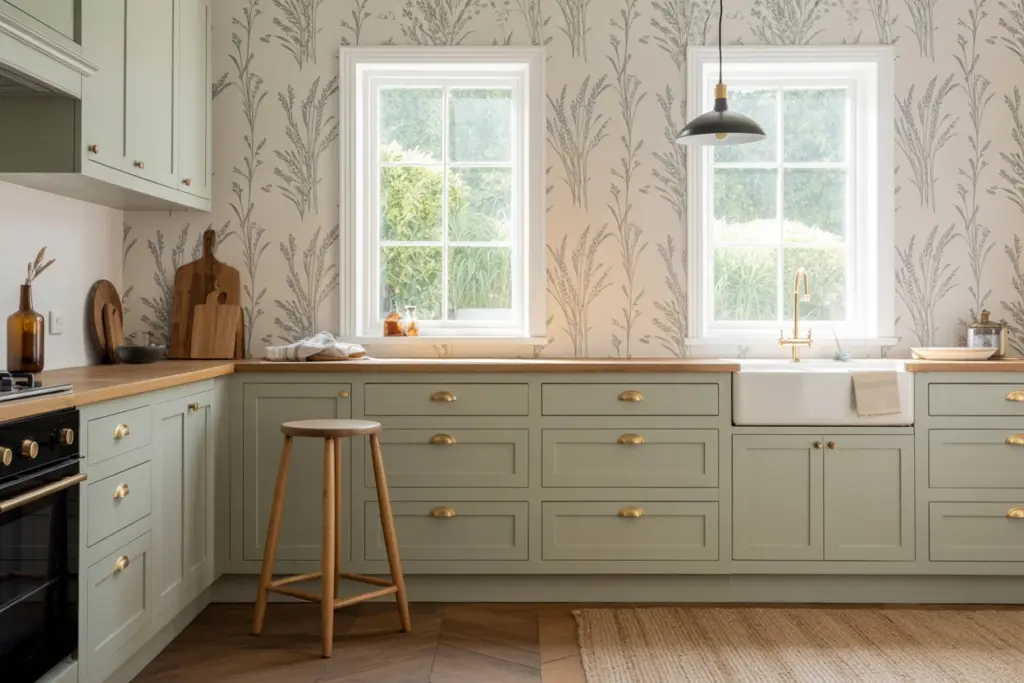 Kitchen backsplashes with wallpaper
