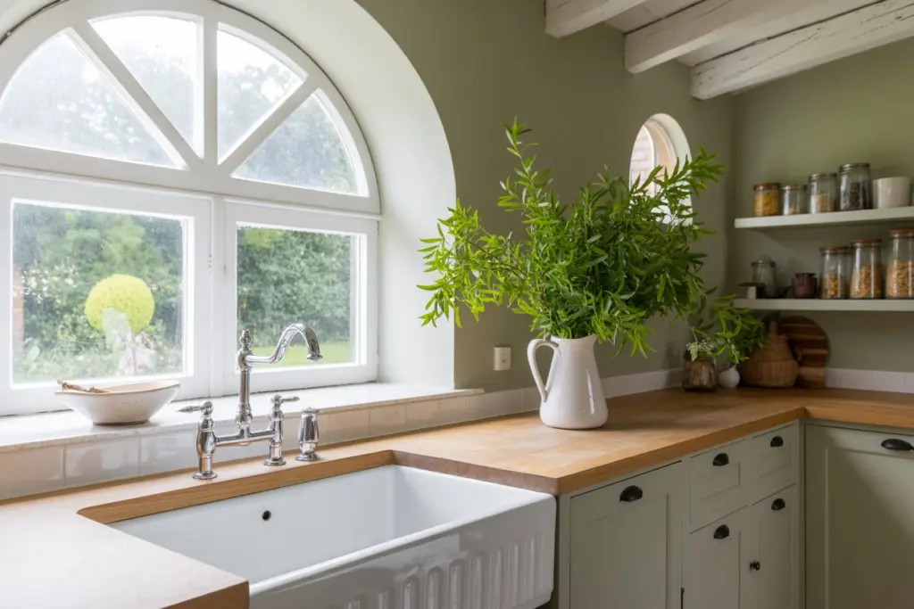 painted backsplash