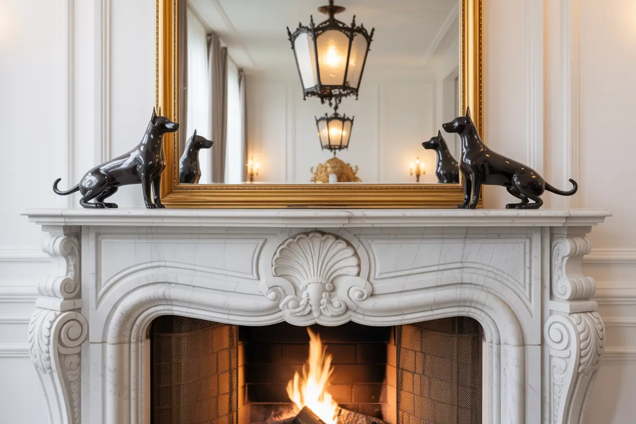 Fireplace decoration: How to decorate a fireplace top?