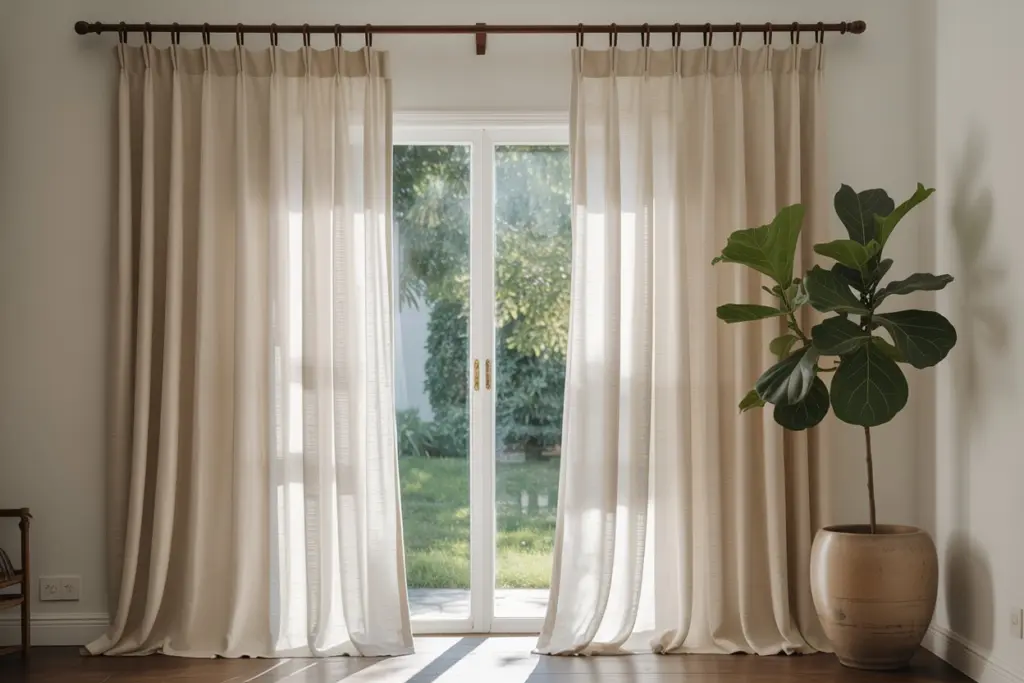 Dress your windows with curtains