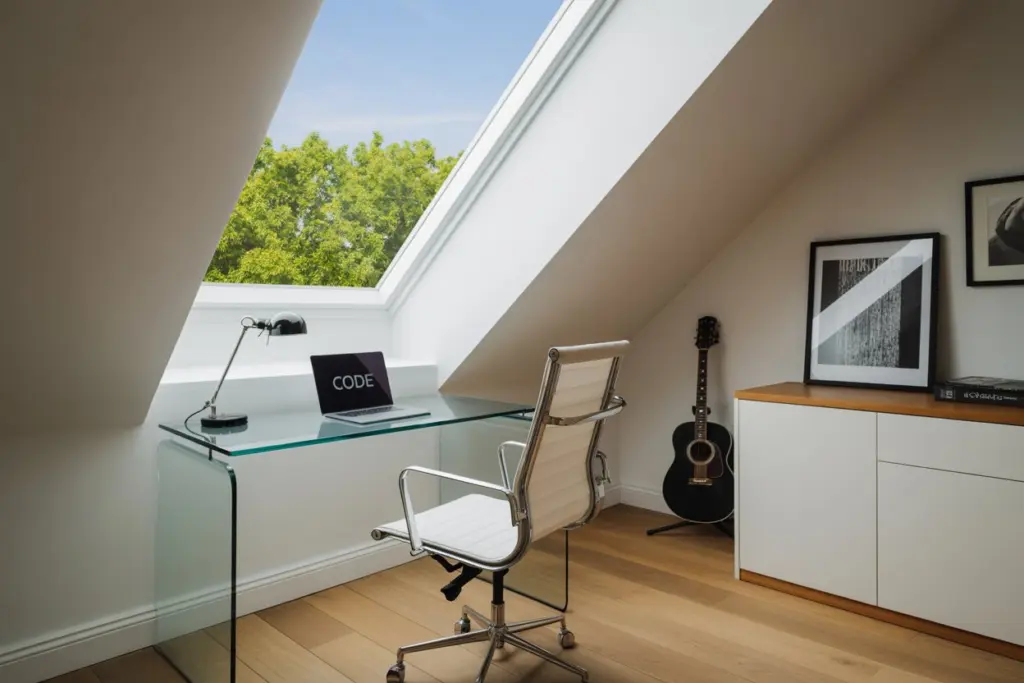 home office in the roof
