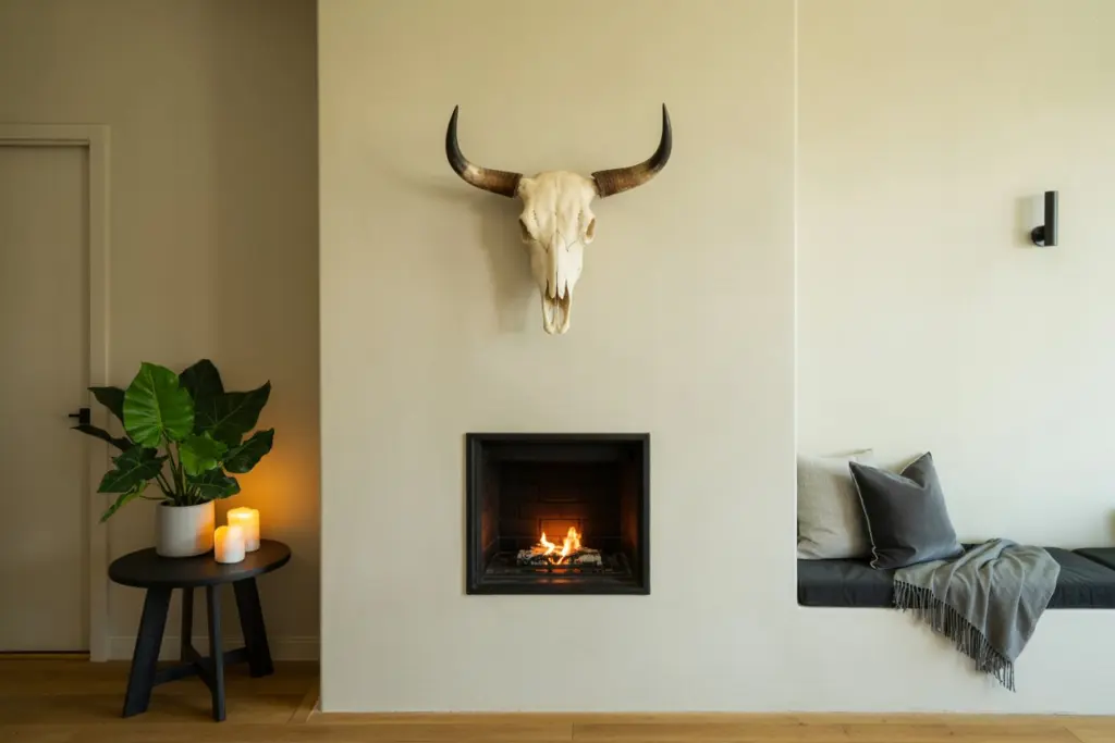 Fireplace decoration: How to decorate a fireplace top? 5 nordic style