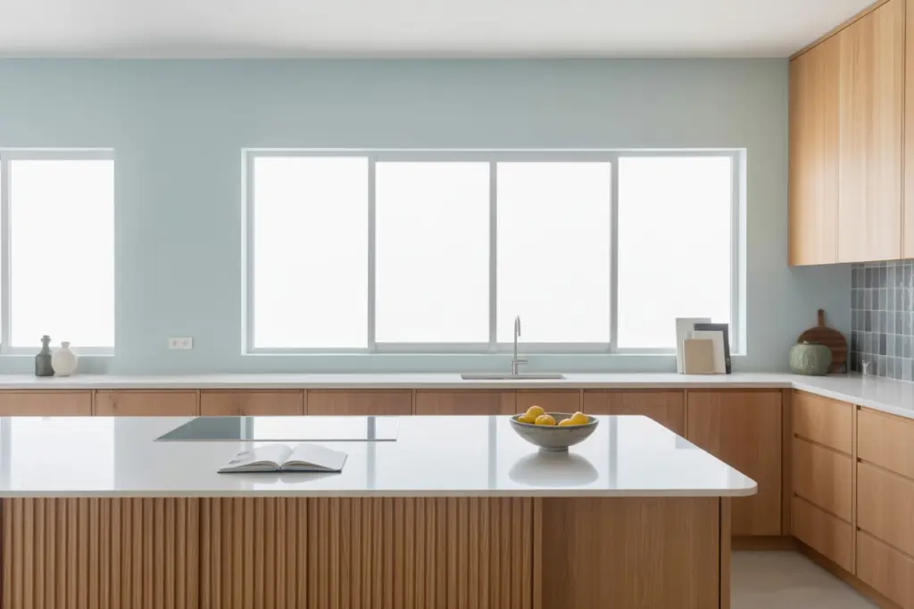 open kitchen to the living room