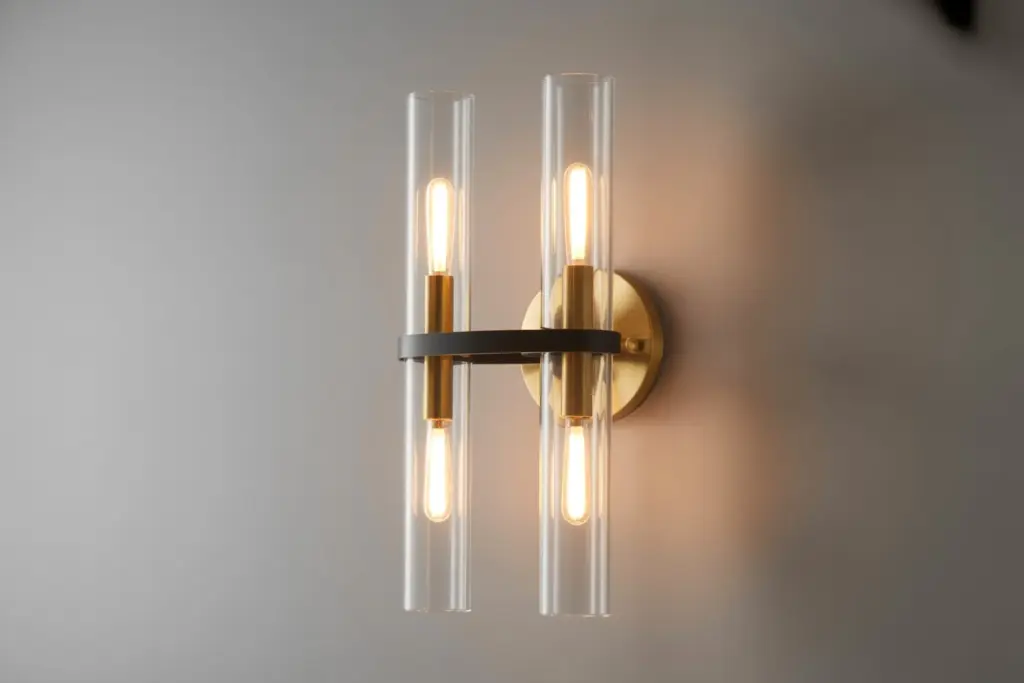 the wall sconces