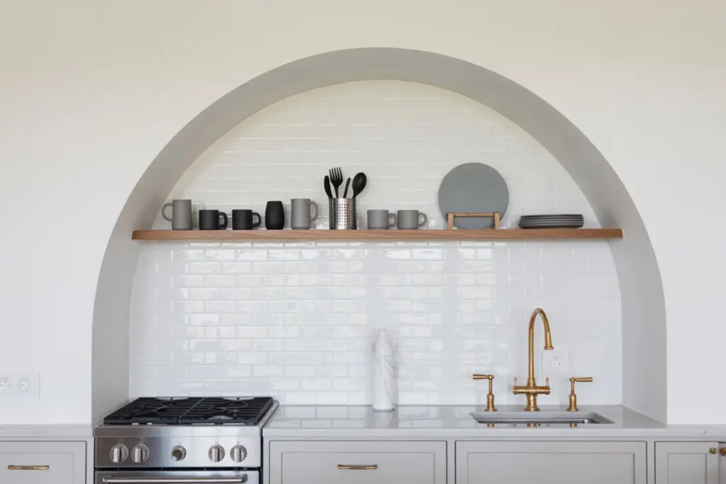 Zellige style backsplash