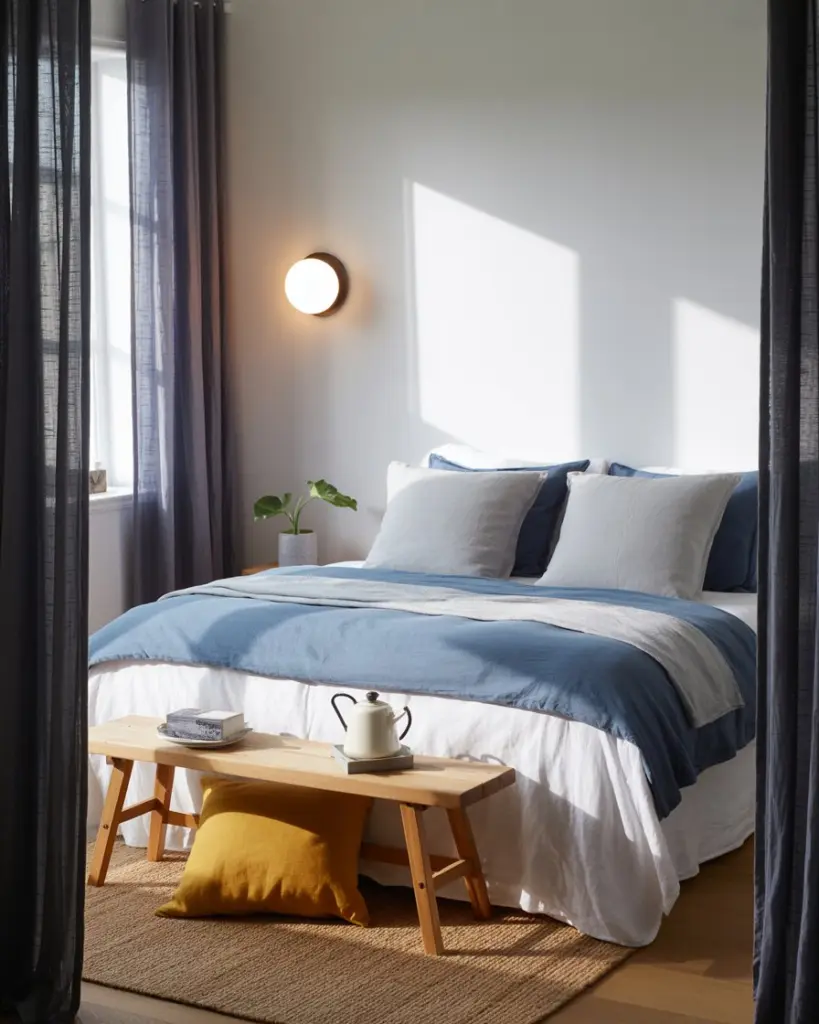 Rug: how to place, materials and tips from an interior designer 12 rug in bedroom