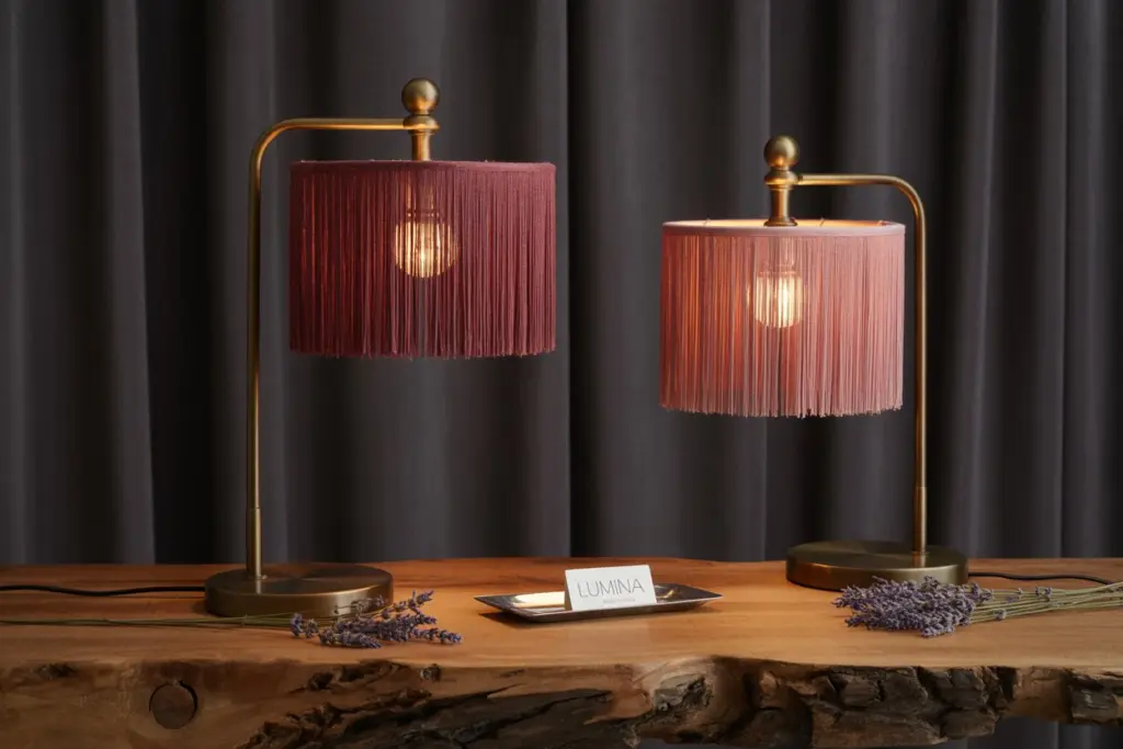 focus on the lampshade
