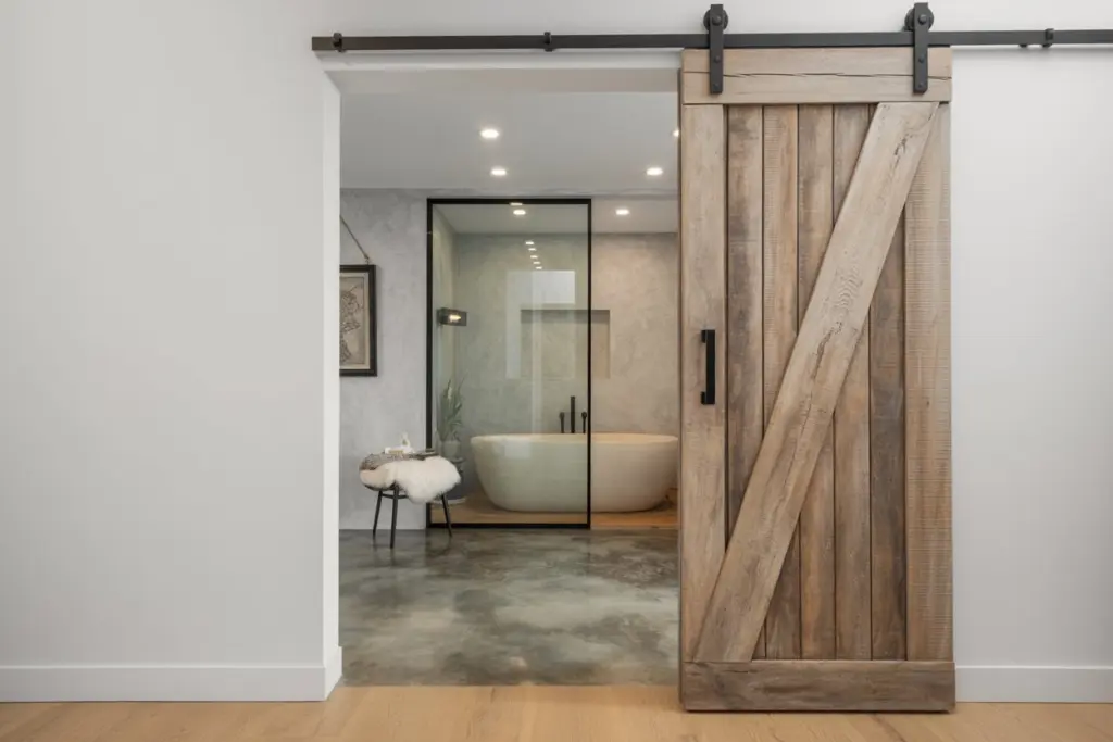 barn doors on the inside