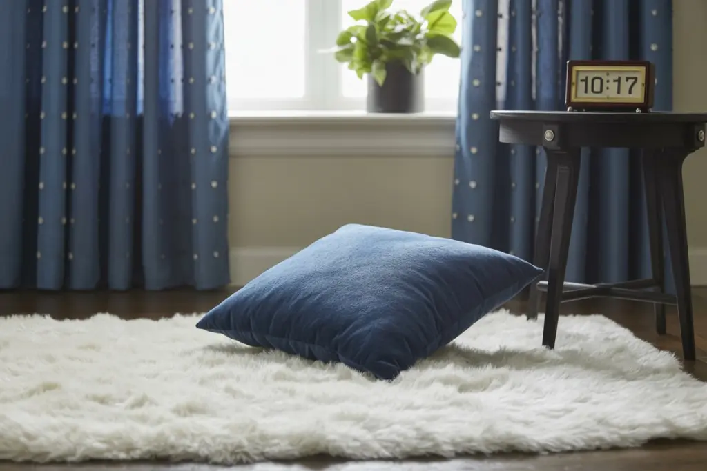 navy curtains