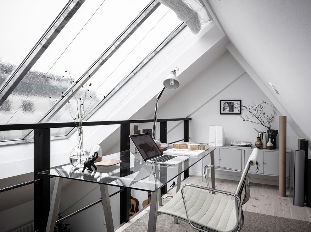 home office in the roof