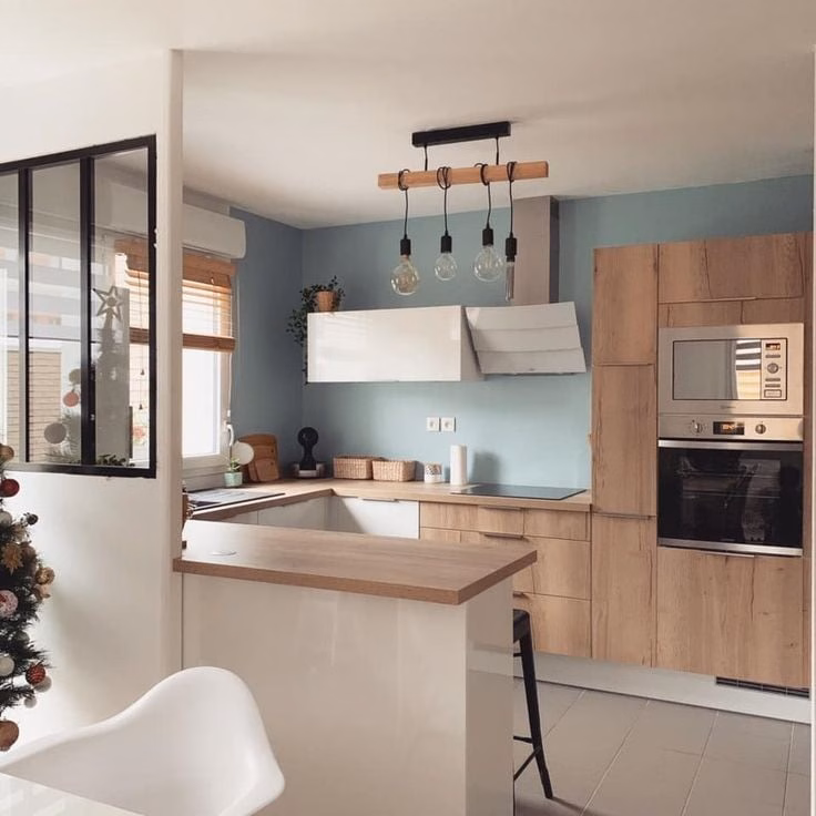 open kitchen to the living room