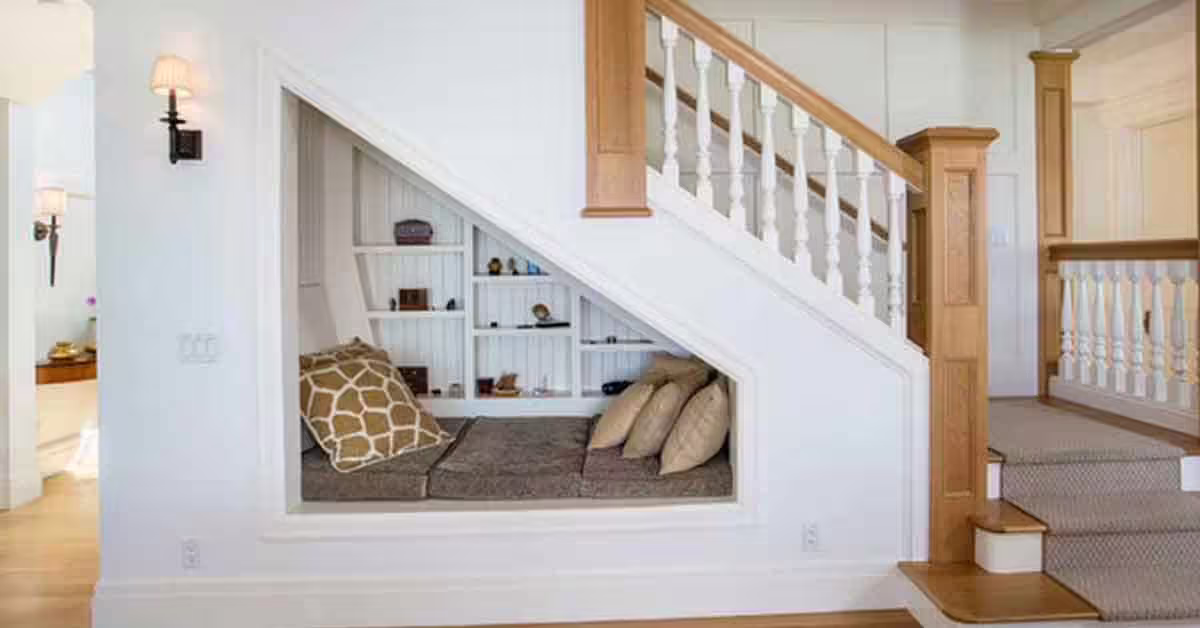 space under stairs