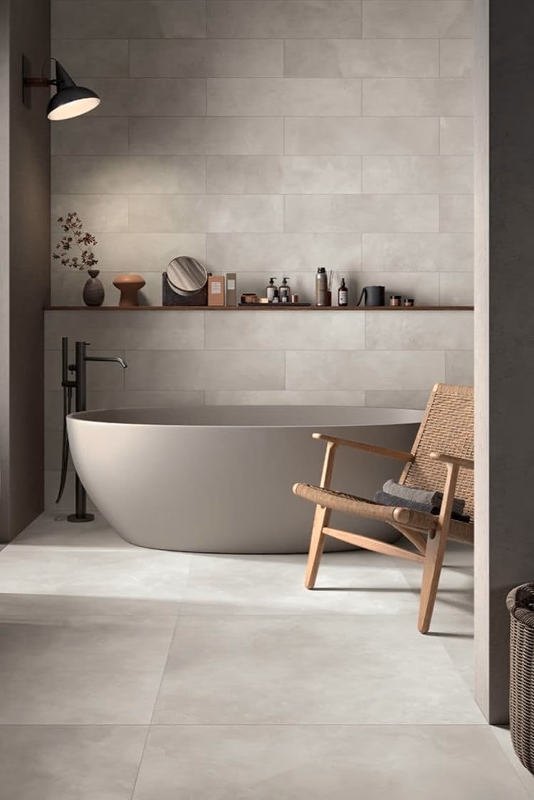 concrete effect tile