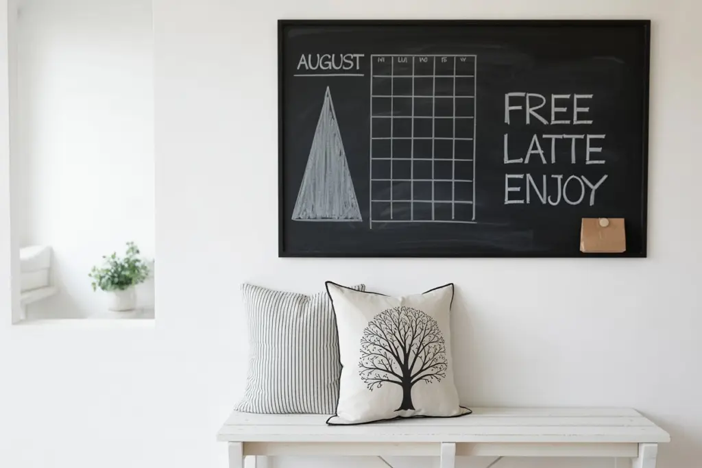 chalkboard wall decor