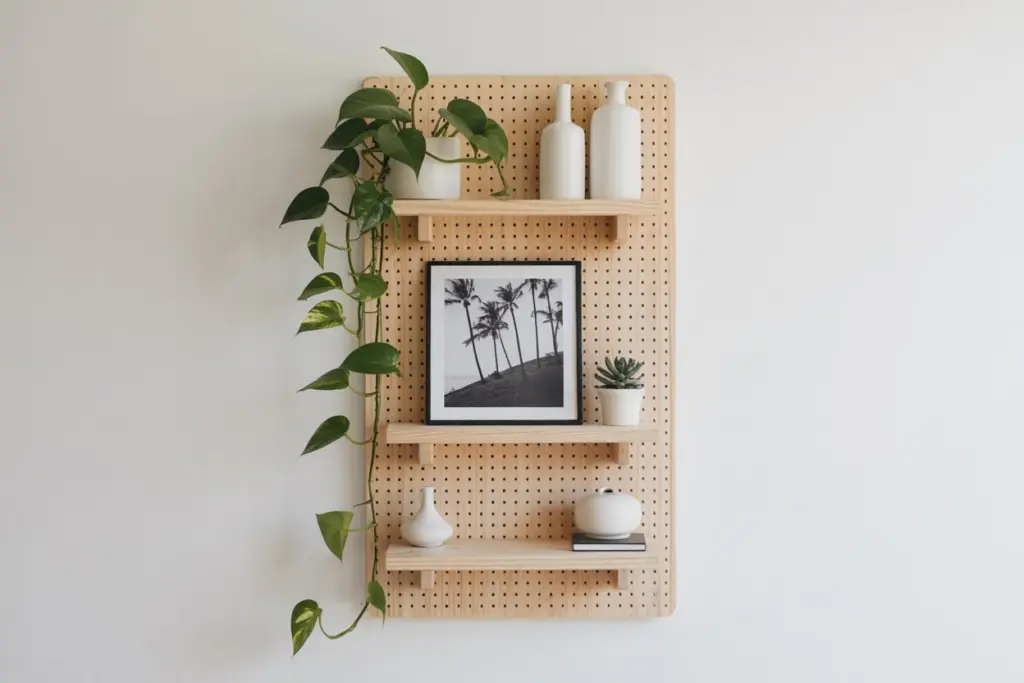 A pegboard