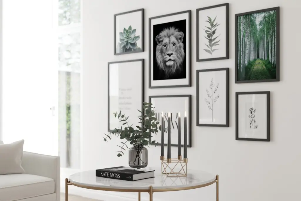 frames to decorate an empty wall