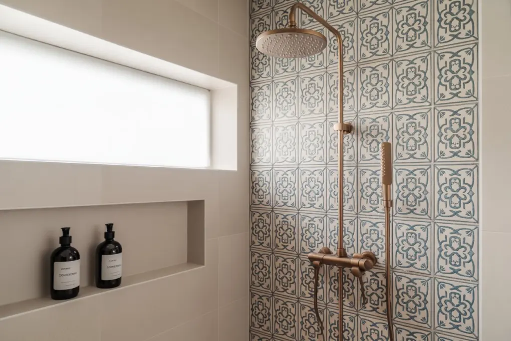 the bathroom mosaic