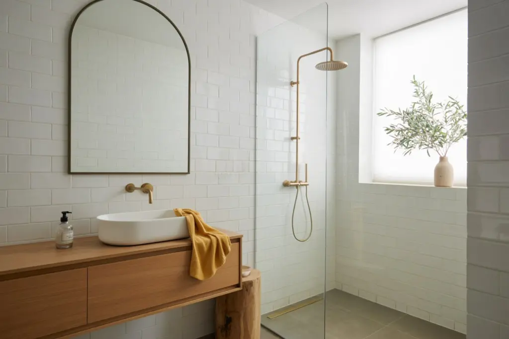 white bathroom