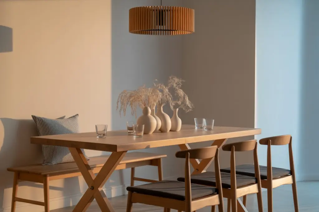 5 ways to creat a japandi style in your interior perfectly 4 Japandi style dining room