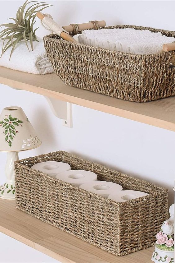 Boho Decor Woven Storage Basket