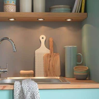 Kitchen countertop: how to think it perfectly? 17 And the light was: what lighting on my countertop?